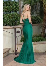 Load image into Gallery viewer, Spaghetti Strap Gown with Sweetheart Neckline and Thigh-High Slit #4297