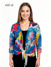 Load image into Gallery viewer, Lightweight, semi-sheer mesh bolero-style wrap jackets #A357