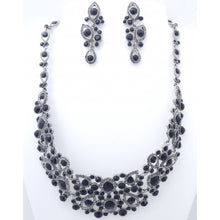 Load image into Gallery viewer, Elegant Crystal Chandelier Statement Necklace & Earring Set #7066
