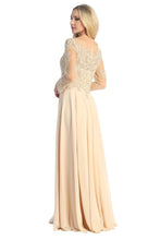 Load image into Gallery viewer, An elegant formal evening gown with a romantic and sophisticated design #7759K
