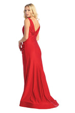 Load image into Gallery viewer, Elegant mermaid-style evening gown with a figure-hugging silhouette #7764L