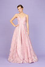 Load image into Gallery viewer, Long A-Line silhouette V-Neck Gown