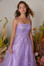 Load image into Gallery viewer, Floor length, A-line silhouette, 3D lace embroidery bodice with boning support #9757