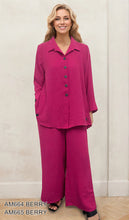 Load image into Gallery viewer, Relaxed Button-Up Shirt & Wide Leg Pants 2-Piece Set #AM664-665