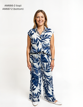 Load image into Gallery viewer, Printed Button-Up Resort Two-Piece Set #AM666-667