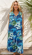Load image into Gallery viewer, Patchwork Zip-Front Midi Dress #ART-29