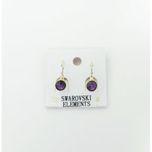 Load image into Gallery viewer, Swarovski Round Crystal Drop Earrings #E7159