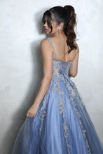 Load image into Gallery viewer, A-line Ball Gown with Gold Embroidery EK115