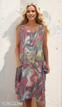 Load image into Gallery viewer, Sleeveless Button-Front Dress with Pockets #G603
