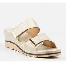 Load image into Gallery viewer, Round toe wedge, velcro closure, cushioned insole, TPR outsole #BZI-15