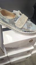 Load image into Gallery viewer, Round toe flat shoe, crystal accent, removable LATEX FOAM insole, flexible rubber outsole #LCC-5A