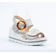 Load image into Gallery viewer, Round toe sandal, LEATHER INSOLE, PU outsole #ROI-1