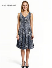 Load image into Gallery viewer, Printed Sleeveless Fit & Flare Midi Dress #A367