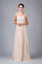 Load image into Gallery viewer, Strapless floor length A-line gown with sweetheart neckline #2611
