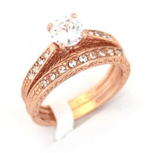 Load image into Gallery viewer, Elegant Triple Band Clear Cubic Zirconia Statement Ring #13315
