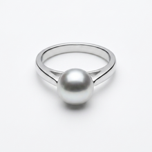 Load image into Gallery viewer, Elegant Pearl Solitaire Ring #13407
