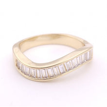 Load image into Gallery viewer, Wave Baguette Diamond Ring #17571
