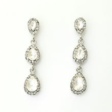 Load image into Gallery viewer, 3-Tier Teardrop Crystal Cascade Chandelier Earrings #E7117
