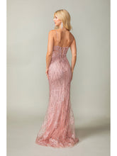 Load image into Gallery viewer, Sleeveless Sequined Lace Gown with Sheer Back and Floor-Length Hem Prom Dress #4371
