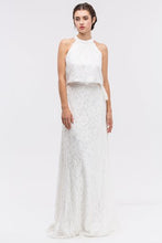 Load image into Gallery viewer, Sleeveless Two Piece Lace Evening Gown

