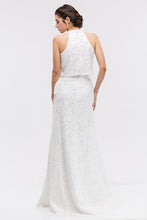 Load image into Gallery viewer, Sleeveless Two Piece Lace Evening Gown
