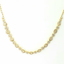 Load image into Gallery viewer, Elegant Floral Cluster Crystal Necklace &amp; Earring Set #6618
