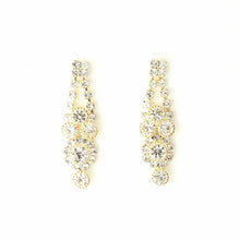 Load image into Gallery viewer, Elegant Floral Cluster Crystal Necklace &amp; Earring Set #6618
