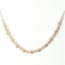 Load image into Gallery viewer, Elegant Floral Cluster Crystal Necklace &amp; Earring Set #6618
