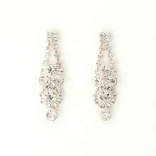 Load image into Gallery viewer, Elegant Floral Cluster Crystal Necklace &amp; Earring Set #6618
