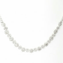 Load image into Gallery viewer, Elegant Floral Cluster Crystal Necklace &amp; Earring Set #6618
