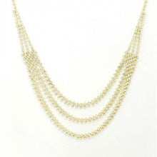 Load image into Gallery viewer, Elegant Multi-Layer Crystal Rhinestone Necklace &amp; Matching Dangle Earrings Set #6628
