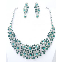 Load image into Gallery viewer, Elegant Crystal Chandelier Statement Necklace &amp; Earring Set #7066

