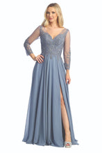 Load image into Gallery viewer, A floor-length, A-line or flowing empire/Princess-style evening gown #7789K
