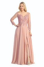 Load image into Gallery viewer, A floor-length, A-line or flowing empire/Princess-style evening gown #7789K
