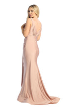 Load image into Gallery viewer, Elegant mermaid-style evening gown with a figure-hugging silhouette #7764L
