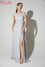 Load image into Gallery viewer, A-Line Gown With Boatline Neck
