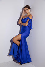 Load image into Gallery viewer, Fitted Off The Shoulder Gown #9181
