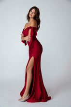 Load image into Gallery viewer, Fitted Off The Shoulder Gown #9181
