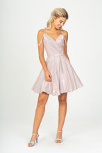 Load image into Gallery viewer, Glitter Jersey, A-Line, Rhinestone Waistband with Off shoulder jeweled chain #9722
