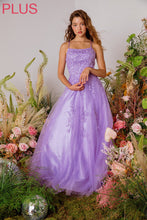 Load image into Gallery viewer, Floor length, A-line silhouette, 3D lace embroidery bodice with boning support #9757
