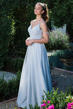 Load image into Gallery viewer, A-Line Shimmer Toned Gown #9800
