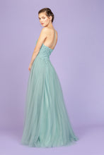 Load image into Gallery viewer, Floor length soft mesh dress with corset back and A-line silhouette #9902
