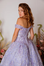 Load image into Gallery viewer, Off Shoulder, Floor Length, Ball Gown, With Sweet Heart Neckline #9909
