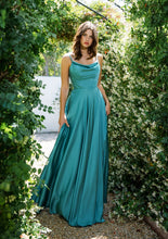 Load image into Gallery viewer, Floor Length Matte Satin Dress #9916
