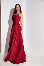 Load image into Gallery viewer, Floor Length Matte Satin Dress #9916
