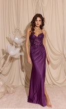 Load image into Gallery viewer, Sleeveless sheath/fitted silhouette with a floor-length skirt #9969
