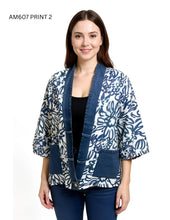 Load image into Gallery viewer, Prominent contrast denim trim and paneling(Throw) #AM607
