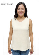 Load image into Gallery viewer, Casual Sleeveless V-Neck Top &amp; Straight Pants Set #AM627-628
