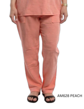 Load image into Gallery viewer, Casual Sleeveless V-Neck Top &amp; Straight Pants Set #AM627-628
