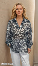 Load image into Gallery viewer, Abstract Print V-Neck Long Sleeve Blouse #AM638

